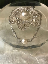 Load image into Gallery viewer, M 17 Pearl Bracelet Sterling Silver