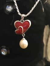 Load image into Gallery viewer, P 9 Double Resin Heart Pendant