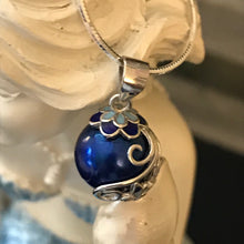 Load image into Gallery viewer, M 43 Sterling Silver Butterfly Swirl Pendant